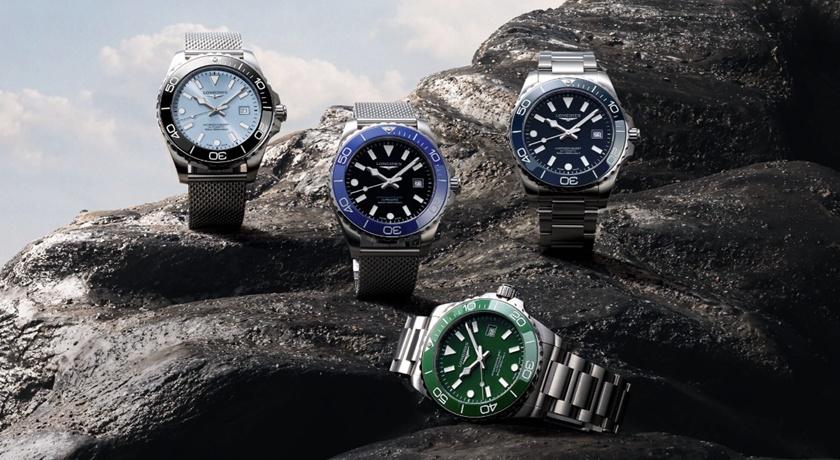 浪琴最熱賣深海徵服者全面升級！5色陶瓷圈首搭米蘭鍊帶 防水300米超強悍