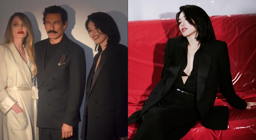 安潔莉娜裘莉與舒淇同場出席活動，相差僅僅1歲的兩人，因舒淇有著先天東方臉孔優勢，硬生生有差10歲的視覺差異。