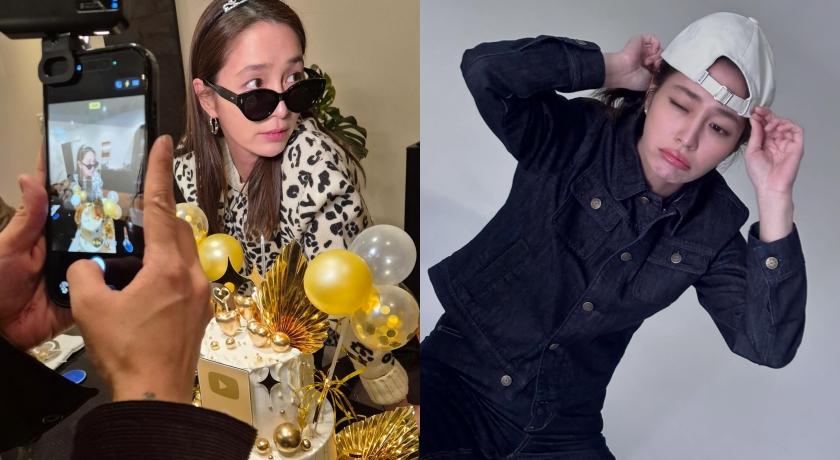 現年44歲的南韓女星李珉廷，持續保有童顏感的甜美臉蛋。