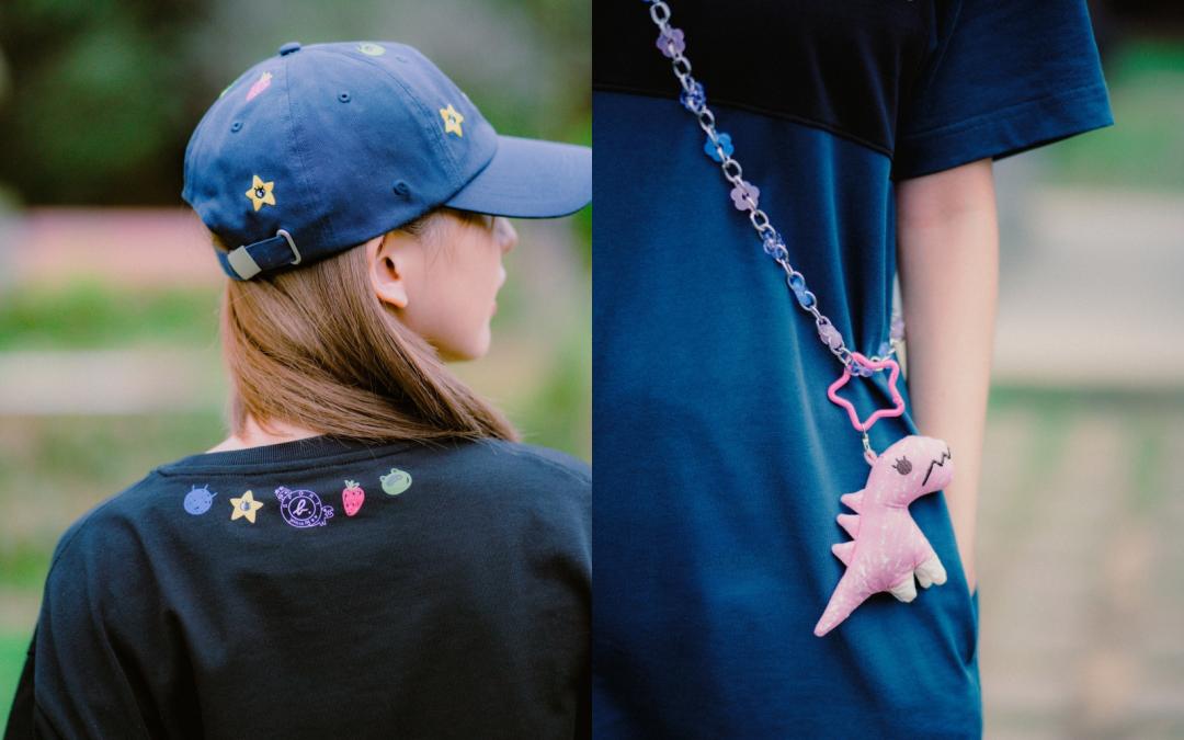 Jessica以童趣奇幻畫風為主軸，與SPORT b.經典Dino恐龍相遇，共織更具俏皮態度的街頭造型。