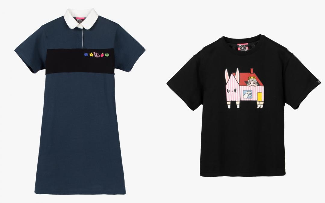 （左起）Polo領洋裝（NT$5,880）、T-Shirt（NT$3,580）。