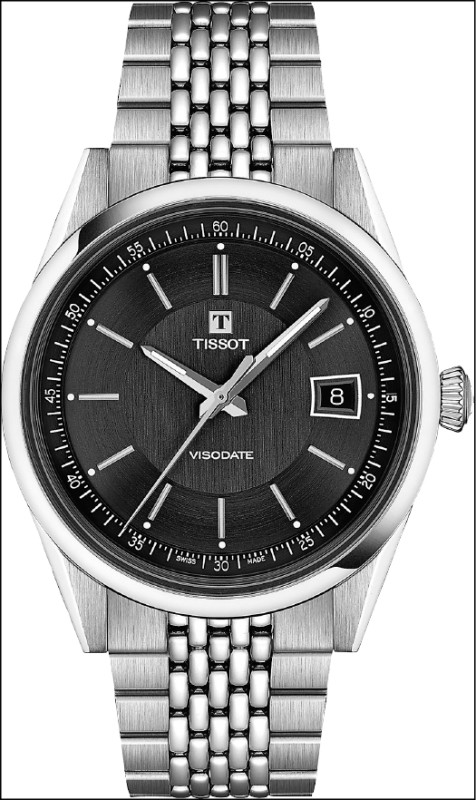 Visodate系列經典回歸，錶殼更纖薄，黑色款27,900元。