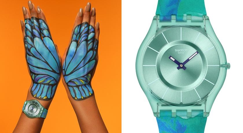 SWATCH PAINTED PARADISE系列PARADISE MIST錶款，3,800元。