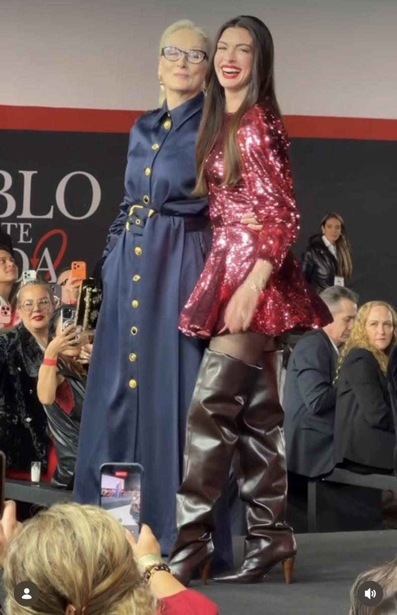 這雙過膝長靴來自Stella McCartney，十分吸睛。（翻攝自instagram）