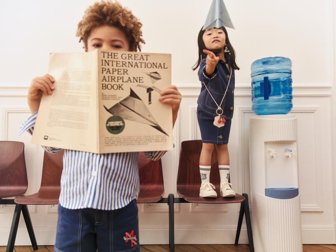 MAISON KITSUNÉＸBONPOINT膠囊系列，以法式學院風格為主軸。