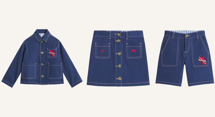 （左起）LINUS工裝外套（NT$10,900）、LAURINE排釦短裙（NT$6,600）、ELZO工裝短褲（NT$6,100）。