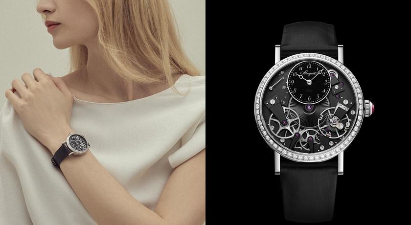 Tradition 7038腕錶，37毫米18K金錶殼、黑色砂金石主錶盤，1,765,000元。