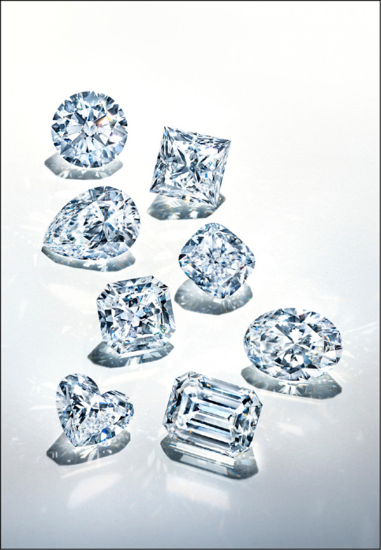 Tiffany豐富的鑽石切割庫，成為Eternity系列腕錶設計的靈感來源。