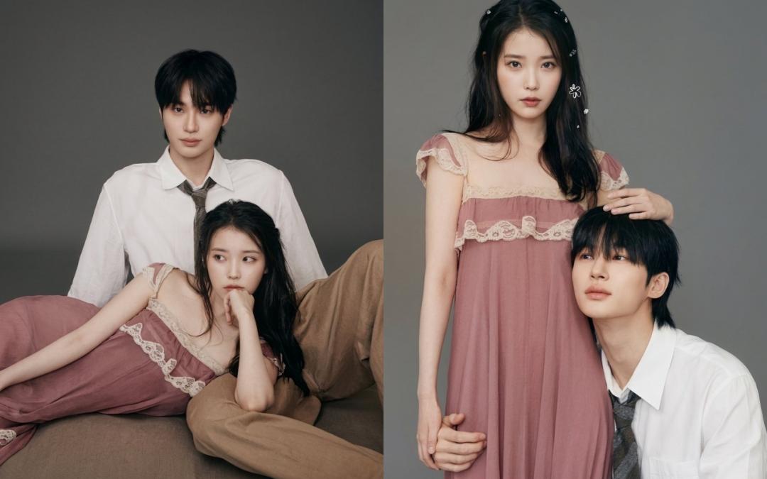 無論是IU斜倚在邊佑錫腿上，或是邊佑錫攔腰抱IU的畫面，全都散發粉紅泡泡，超有戀愛感。