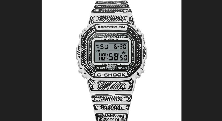 G-SHOCK超人氣方形錶5600變黑白漫畫！隨興塗鴉竟是大師傑作 抽籤開賣
