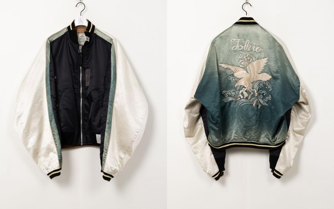 MMY老鷹刺繡圖騰棒球夾克，售價NT$58,080元。