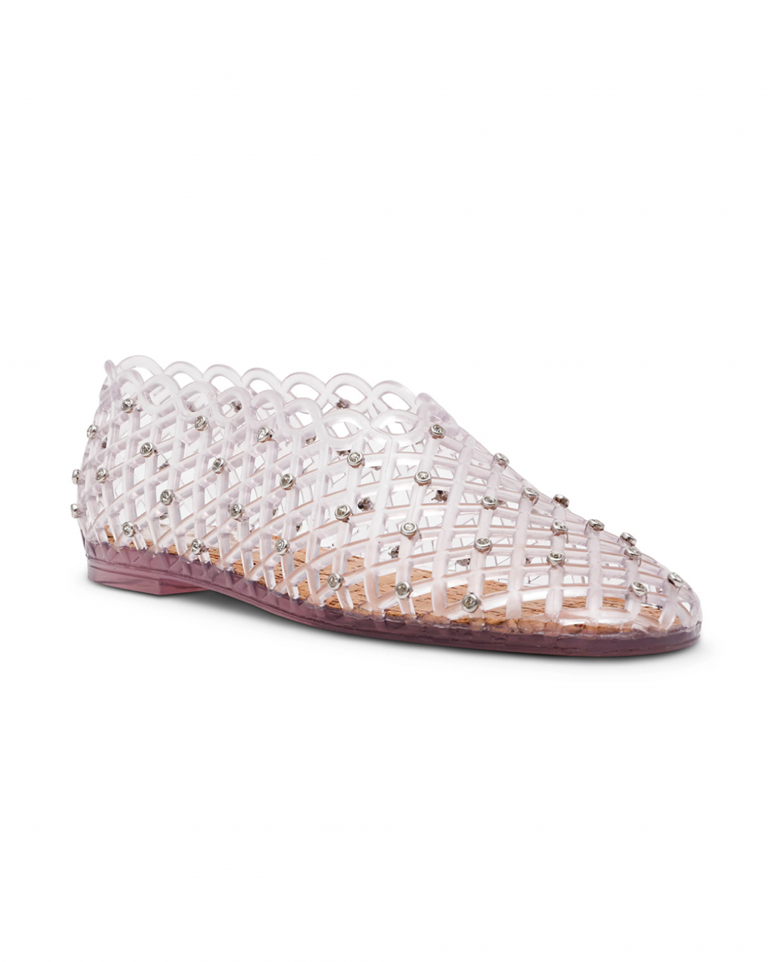 閃鑽網狀透膚平底鞋，售價NT$2,480元。