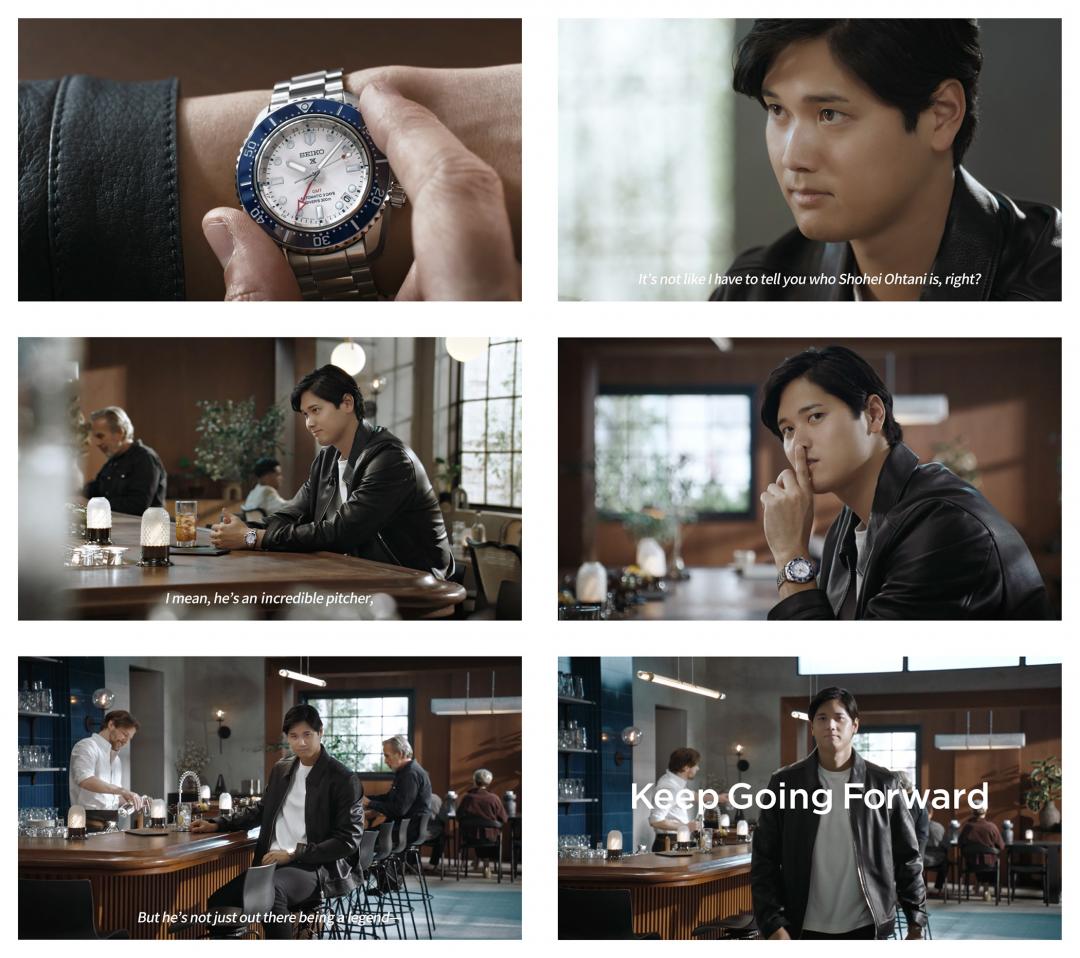 大谷翔平為SEIKO拍攝全新廣告。