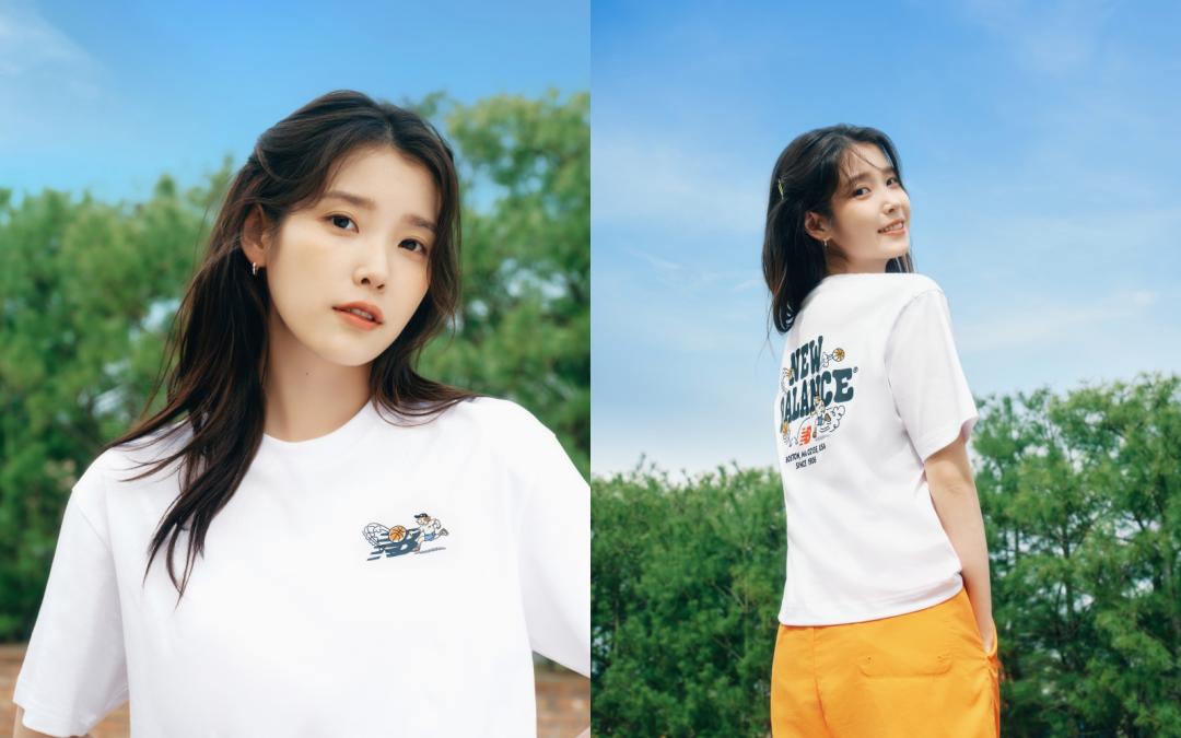 IU紮起浪漫微鬈公主頭，營造少女氣質。