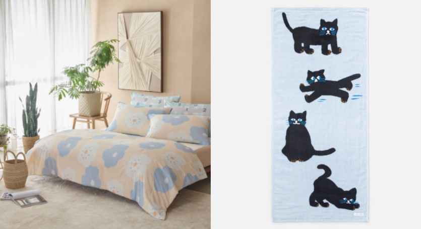 HOLA攜手SOU．SOU日式印花陪伴入夢鄉 獨家涼感寢具打造舒爽好眠 視覺觸覺降溫熱氣退散