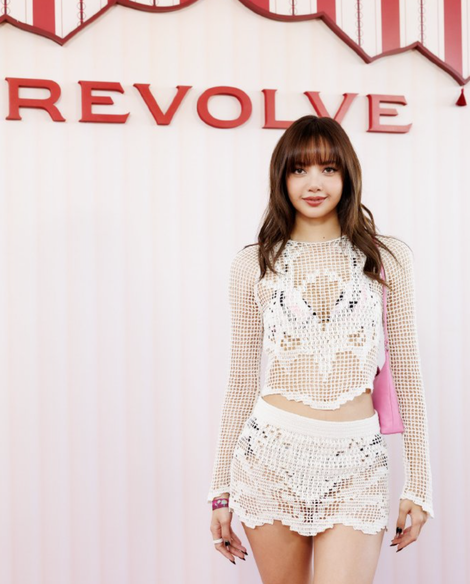 Lisa現身Coachella。（翻攝自Weibo）