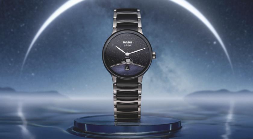 雷達RADO晶萃系列首搭月相功能！高科技陶瓷、鑽石相互輝映 底蓋也奢華