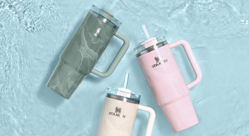 美國爆紅保溫瓶Stanley推水晶瓶！每款紋路都是獨一無二 