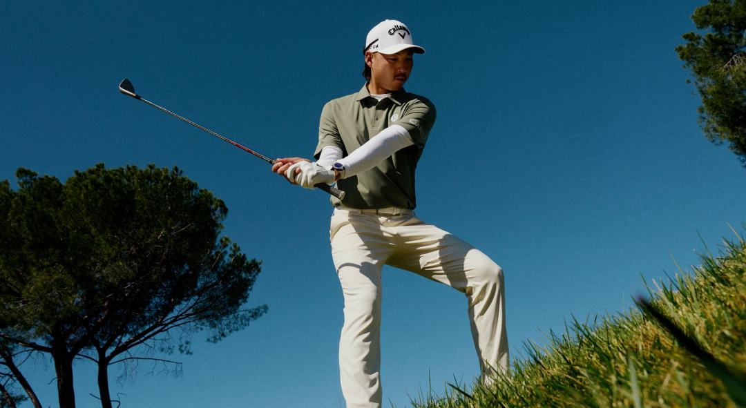 PGA球壇新星李旻宇搶先演繹lululemon春季高球系列服飾。