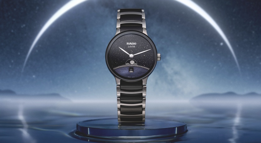 雷達RADO晶萃系列首搭月相功能！高科技陶瓷、鑽石相互輝映 底蓋也奢華