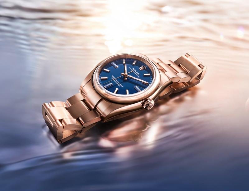 Oyster Perpetual 34腕錶，搭載2232自動上鍊機芯，18K永恆玫瑰金材質，時間顯示，錶徑34mm，防水深度100米，1,291,500元。（Rolex提供）