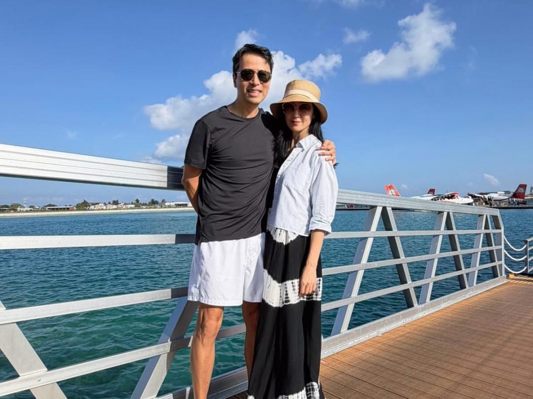 林熙蕾與老公Chris結婚15週年，重返當年婚禮舉行地慶祝。