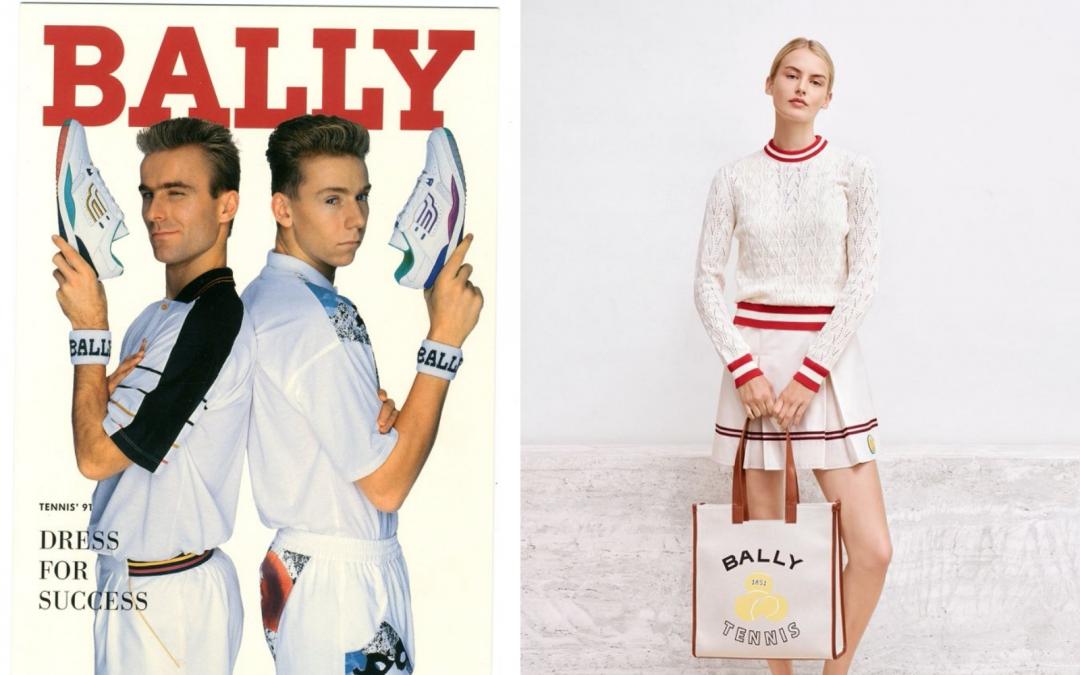 BALLY春夏回溯陪伴瑞士網壇名將奪冠的運動歷史，推出TENNIS網球膠囊系列。