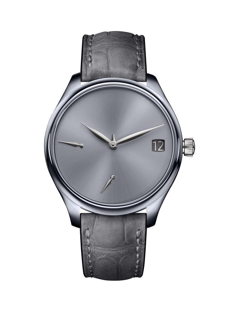 勇創者萬年曆鉭金屬概念腕錶。（H. Moser & Cie.提供）