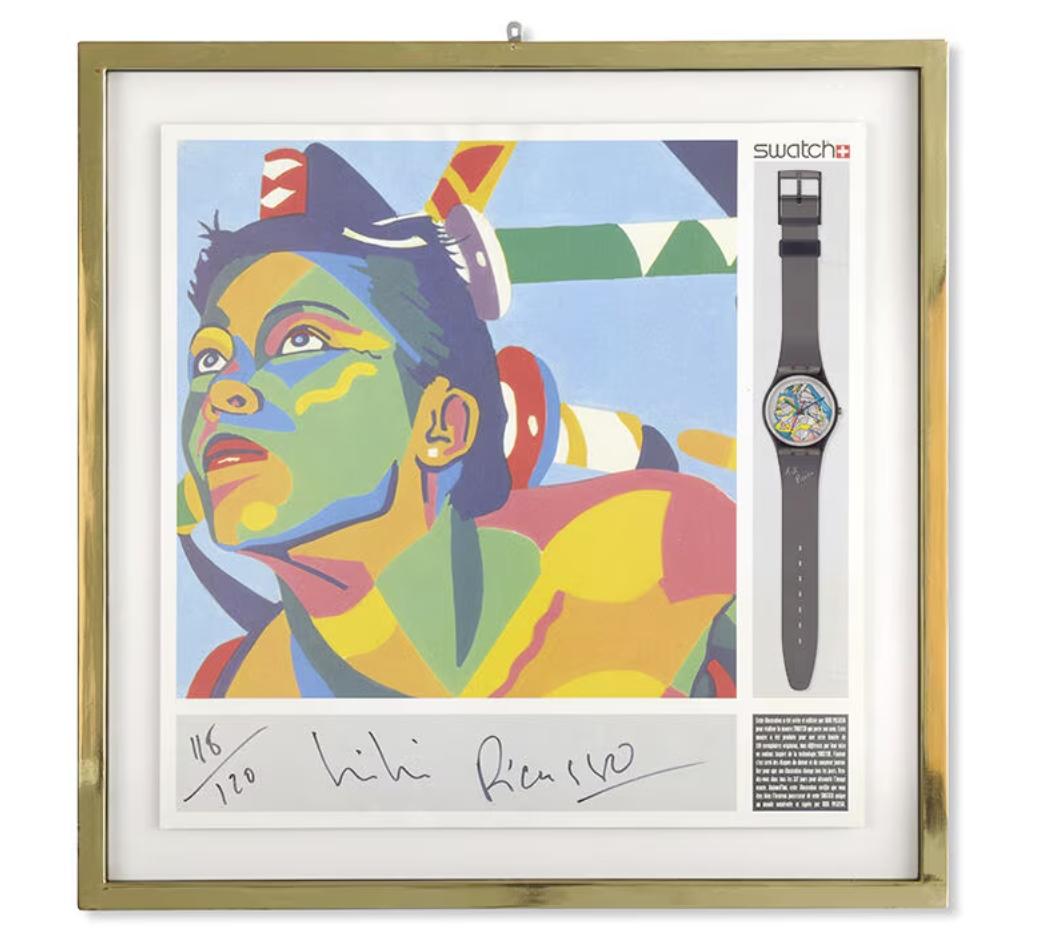 Swatch於1985年與Kiki Picasso共同創作首款Swatch Art Special腕錶。