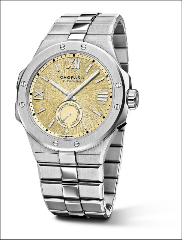 Chopard Alpine Eagle 41 XPS腕錶，搭載L.U.C 96.40-L自動上鍊機芯，Lucent Steel™精鋼錶殼，錶徑41mm，價格店洽。