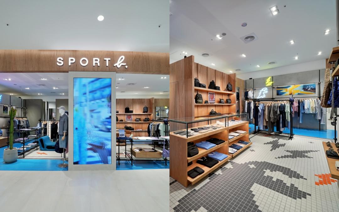 SPORT b.全新專賣店以24坪空間，描繪法式玩趣個性風格。