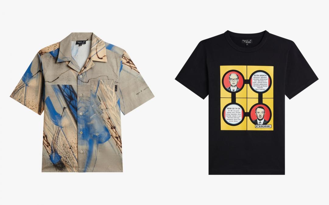 （左起）藝術家Magnum Futura襯衫（NT$13,980）、藝術家Gilbert & George棉質T恤（NT$4,580）。