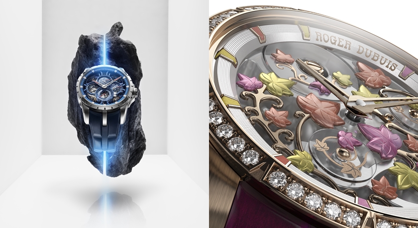 2026W&W》Roger Dubuis王者系列譜寫浪漫！珍珠母貝雕成葉片成就錶盤花園