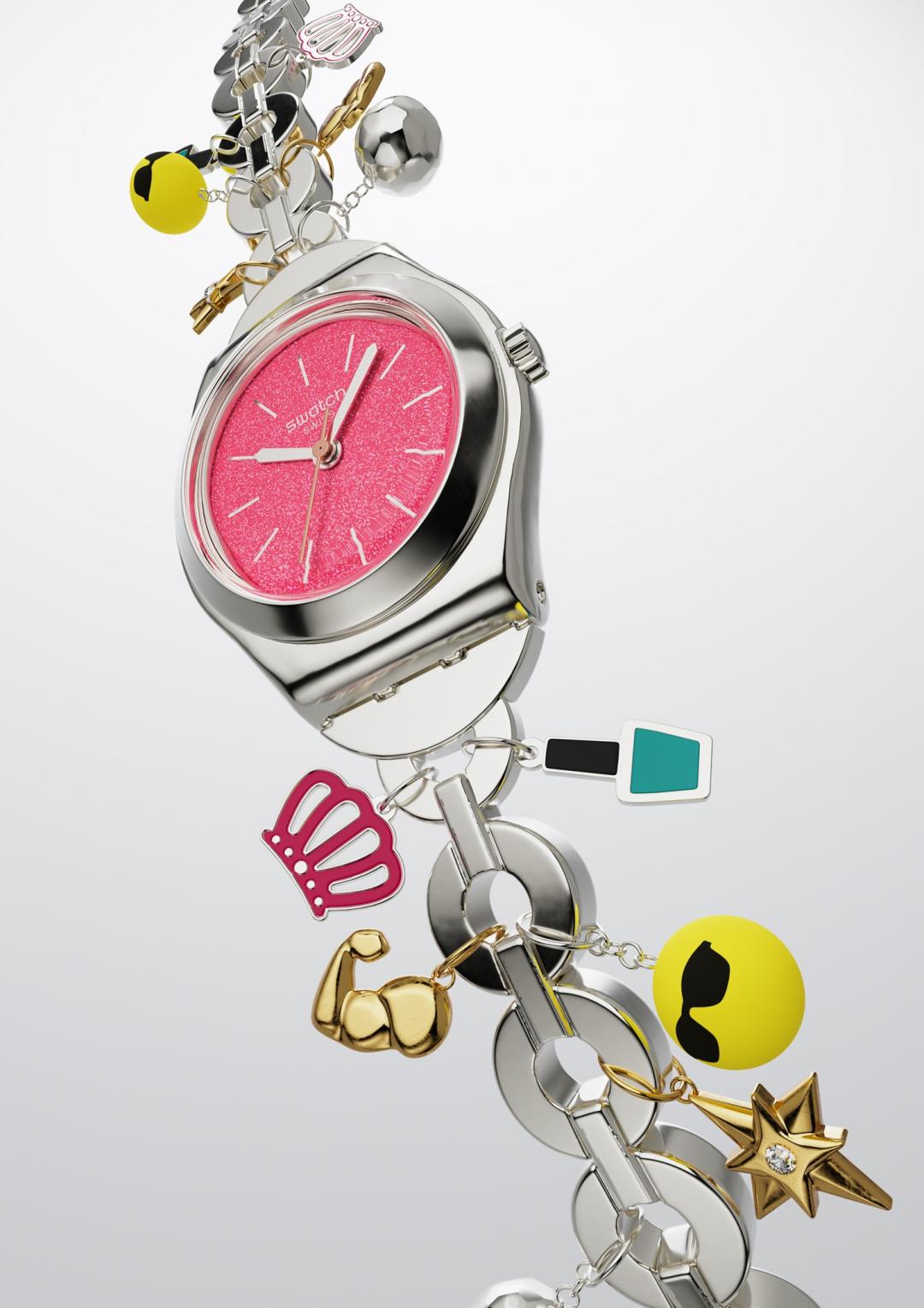 SWATCH THE CHARM OF MOM錶款，4,350元。（SWATCH提供）