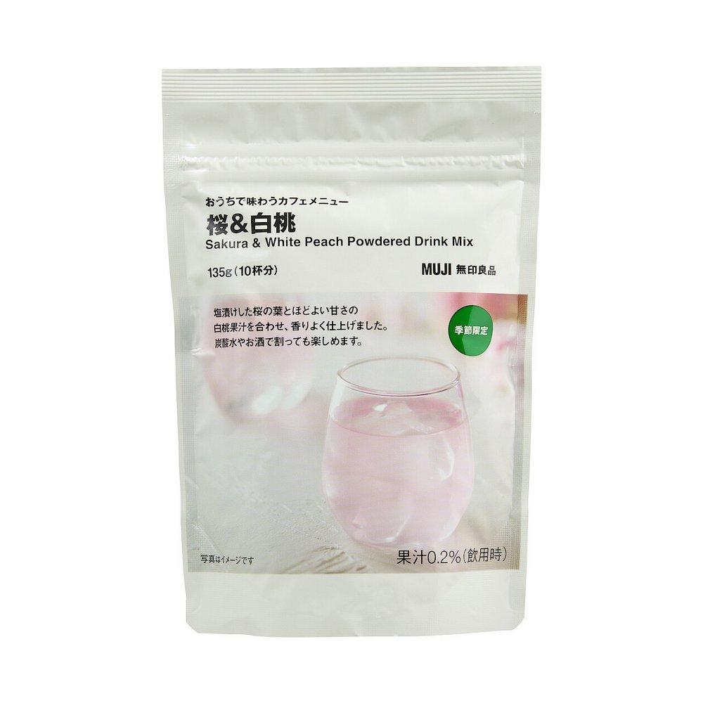 MUJI推出春季限定即溶飲「櫻花&白桃」，109元。(MUJI提供，以下同)