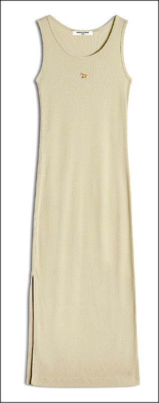 奶霜白萊賽爾背心洋裝特別適合在炎夏穿著，從視覺和觸覺上雙重降溫，7,100元。