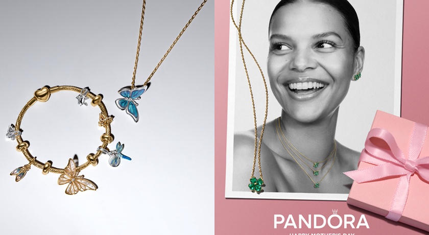 Pandora用一整座花園慶祝母親節！幸運草搭配蝴蝶 金光閃耀好優雅