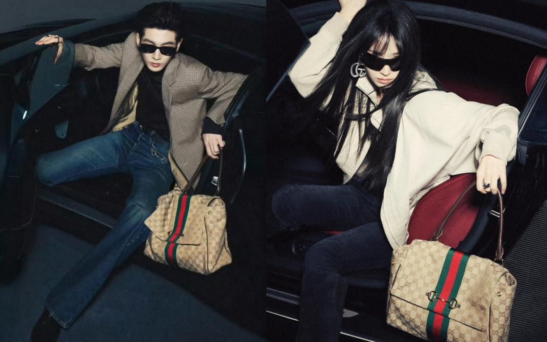 復古色調與光影統一的畫面，讓這組「沒同框」大片，也掀起網路討論話題。