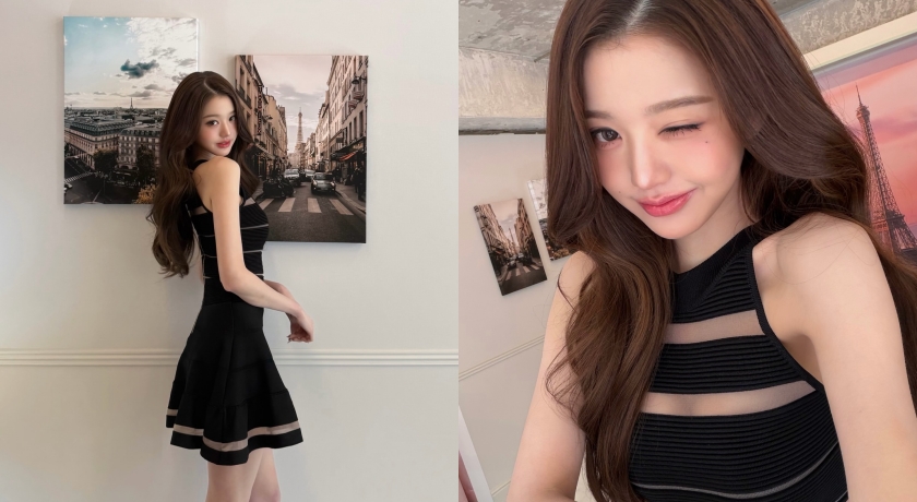 張員瑛「不科學身材」全靠黑繃帶洋裝！鬆緊帶勒出凹凸S線 超強效果秒售罄