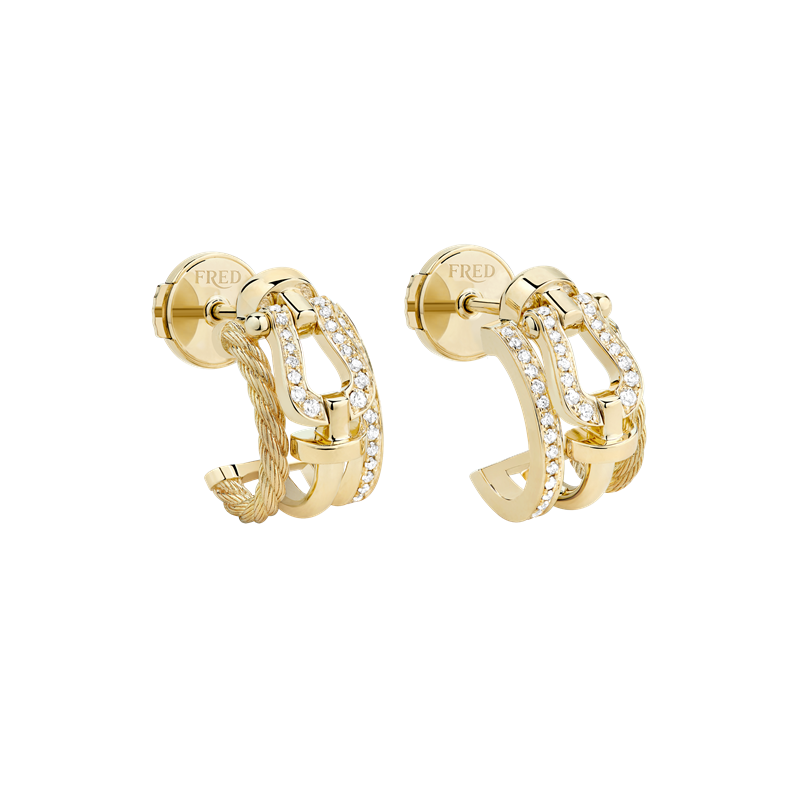 FRED Force 10 Rise 18K黃金鑽石耳環。（FRED提供）