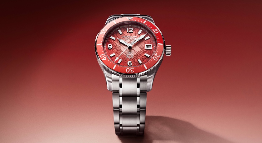 萬寶龍最熱賣Iced Sea潛水錶推珊瑚色！零氧技術搭防水300米 絕對強悍