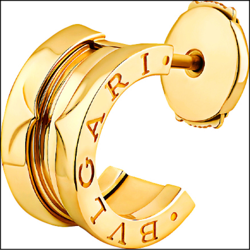 BVLGARI B.zero1黃金耳環（單只）。