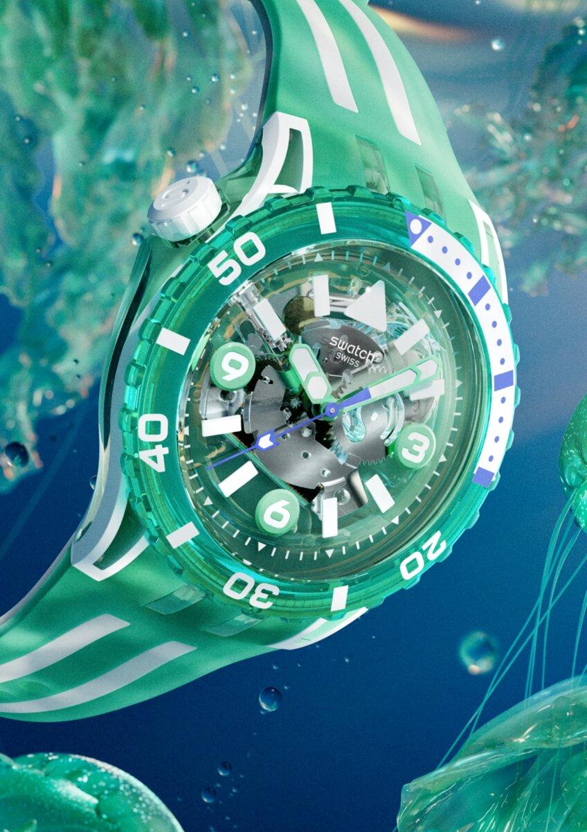 Swatch SCUBAQUA系列MEDUSEA錶款，4,850元。