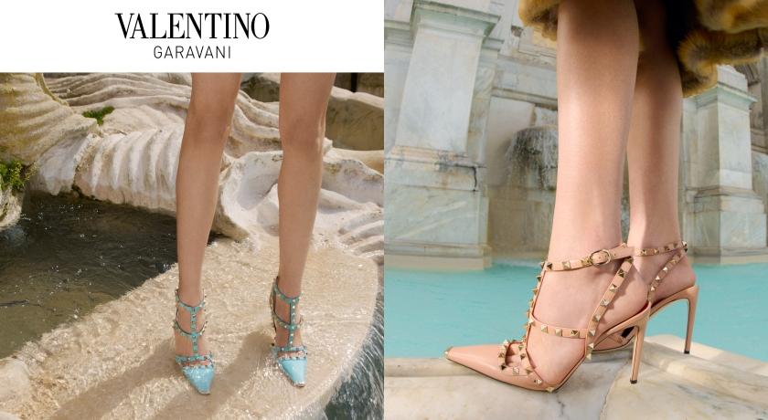 VALENTINO GARAVANI Rockstud鉚釘高跟鞋，多年來皆在品牌櫥窗中佔有重要地位。