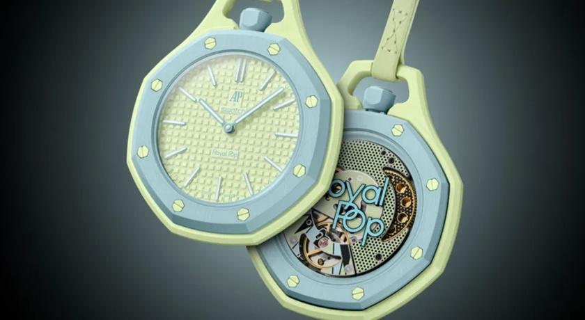 Swatch正式揭曉與AP聯名推出Royal Pop系列。(Swatch提供，以下同)
