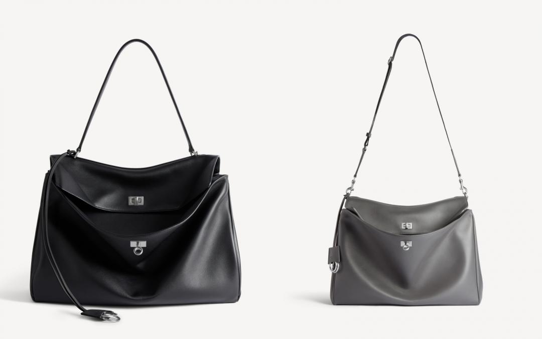 （左起）大型Rodeo Top Handle（NT$179,000）、中型Rodeo Messenger（NT$129,000）。
