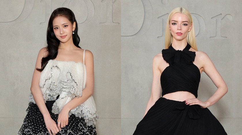 Jisoo、安雅泰勒喬伊Dior大秀辣露美腿！一個甜美、一個冷豔簡直電影畫面