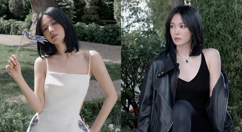 宋慧喬這件格紋洋裝太回春！泳池辣照曝光 竟是出自這位「摯愛」視角