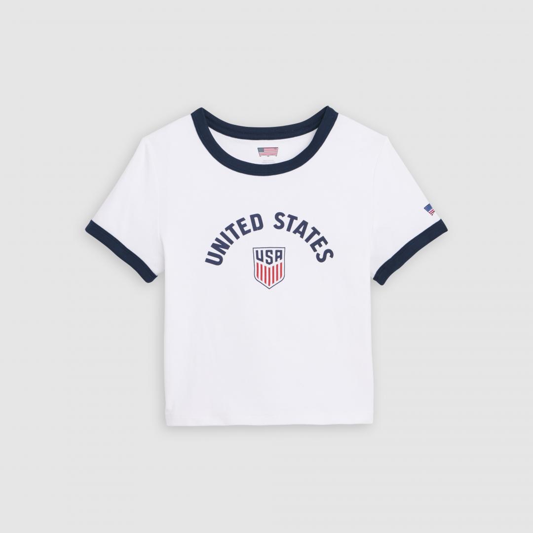 Levi’s美國足球協會聯名系列復古滾邊短版Tee，1,900元。