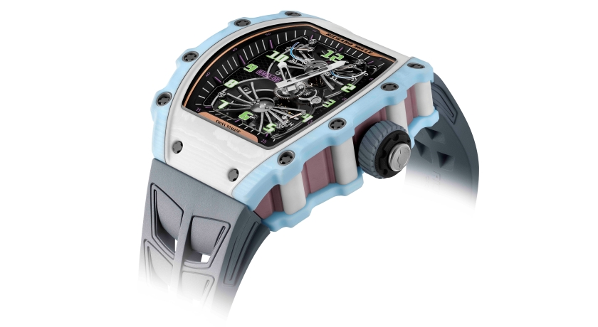 RICHARD MILLE把航空陀飛輪染上粉彩！RM 21-02三色Quartz TPT®全球限量30只